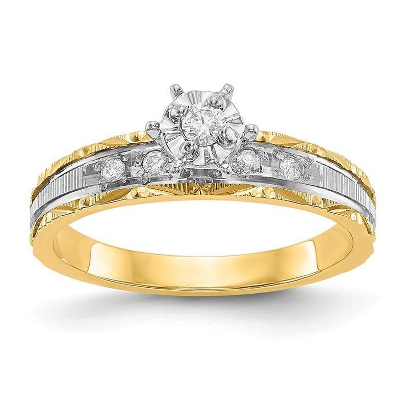 14k AA Quality Trio Engagement Ring - Seattle Gold Grillz