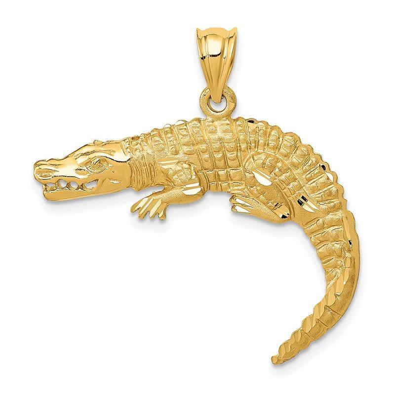 14k Alligator Pendant - Seattle Gold Grillz