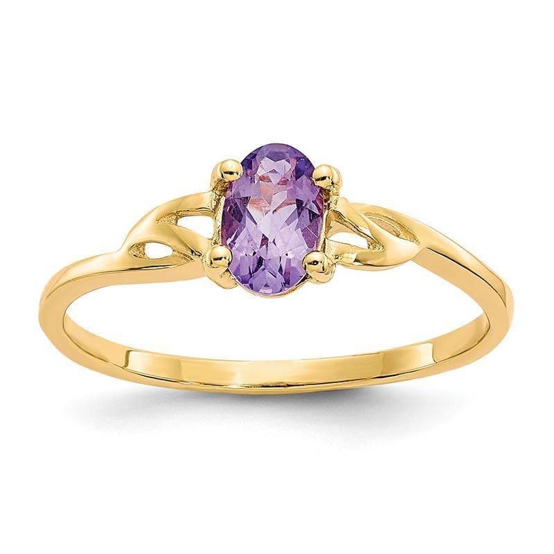 14k Amethyst Birthstone Ring - Seattle Gold Grillz