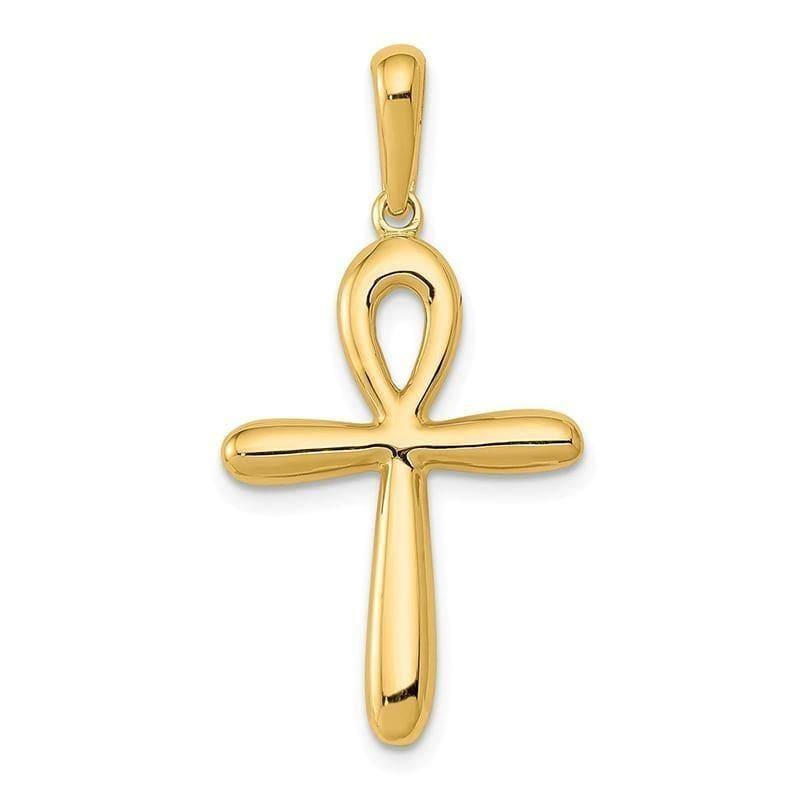 14k Ankh Cross Pendant - Seattle Gold Grillz