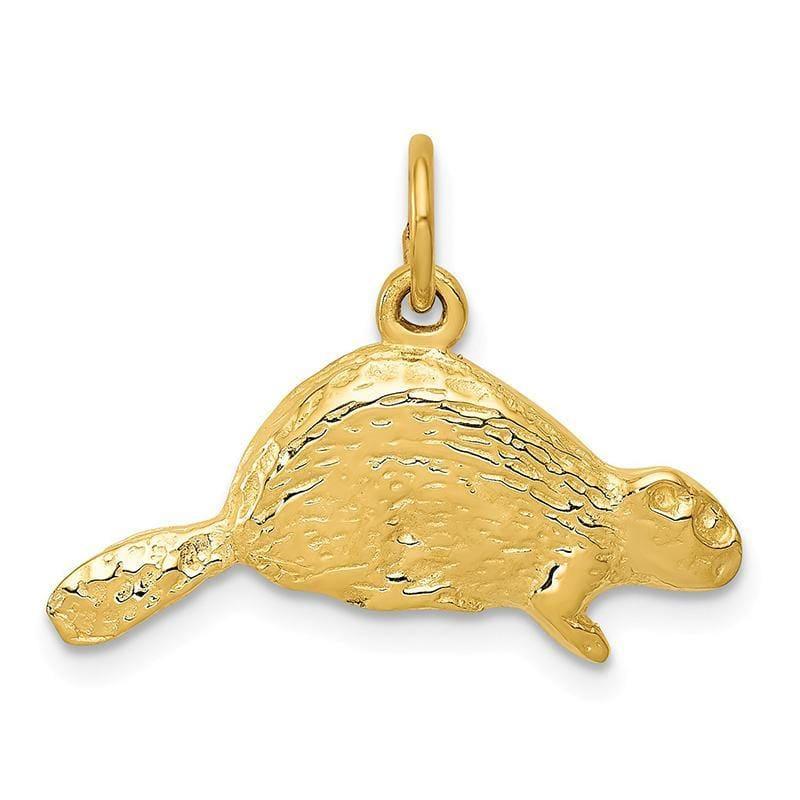 14k Beaver Charm | Weight: 1.64grams, Length: 16mm, Width: 22mm - Seattle Gold Grillz