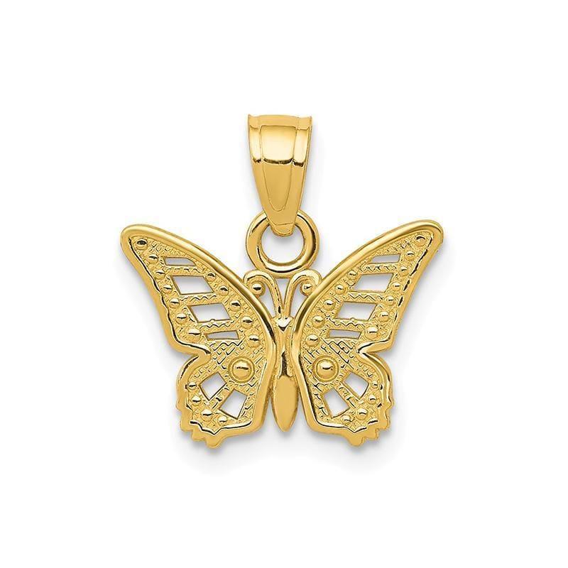 14k Butterfly Pendant - Seattle Gold Grillz