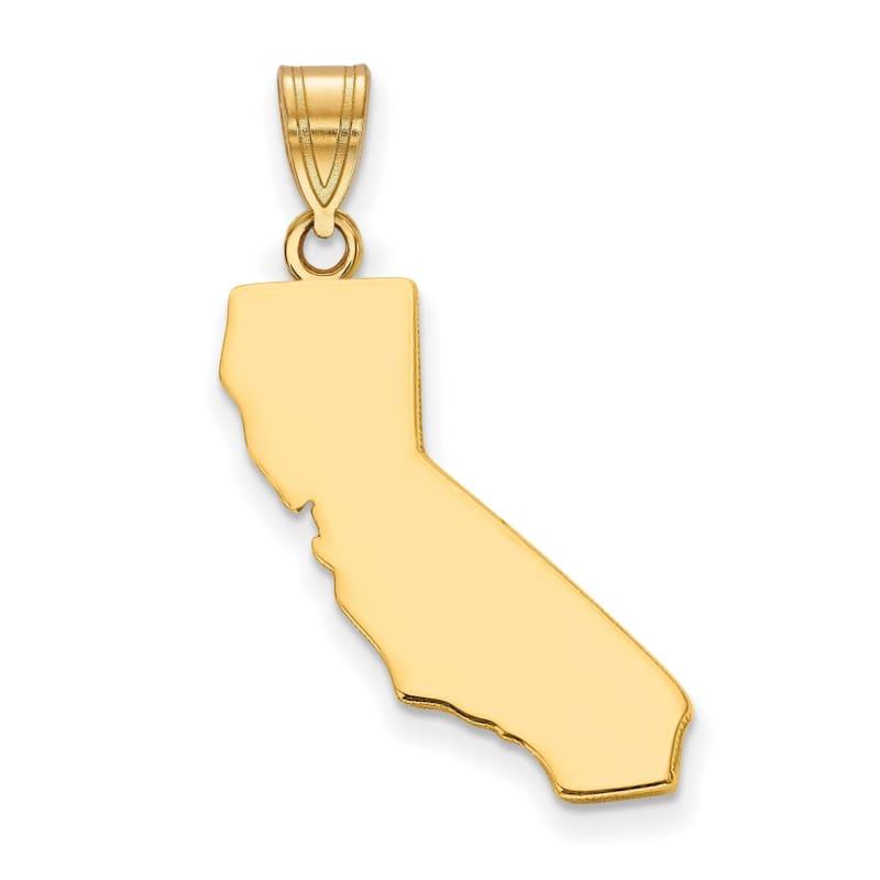 14k California State Charm - Seattle Gold Grillz