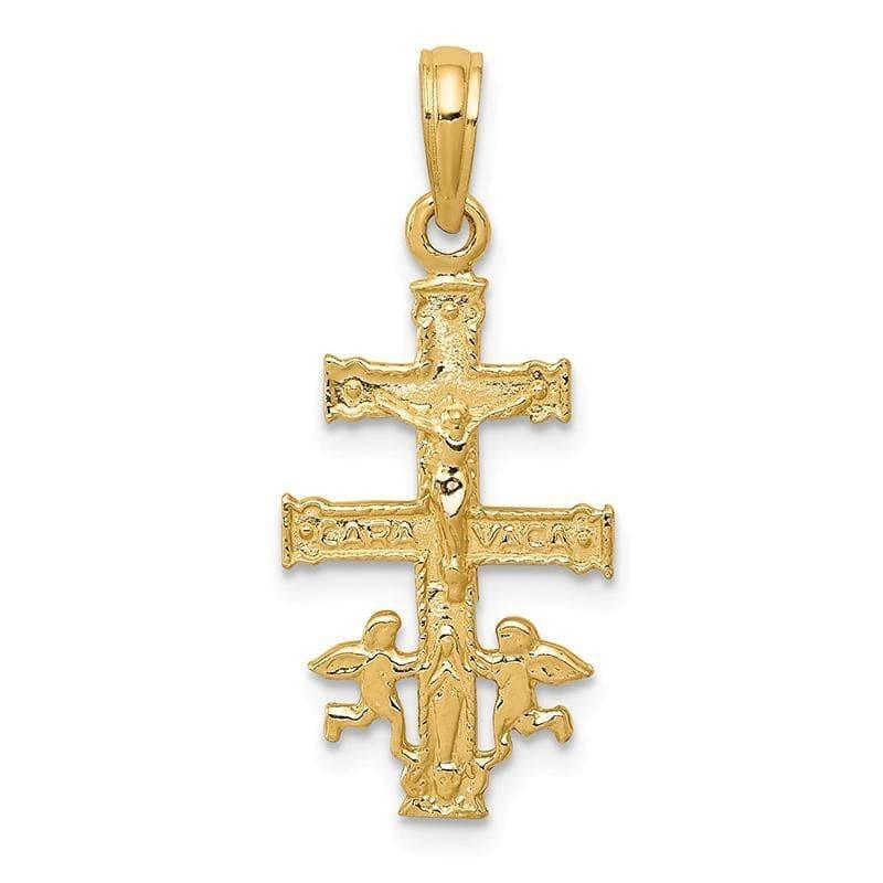 14k Cara Vaca Crucifix Pendant. Weight: 0.78, Length: 26, Width: 13 - Seattle Gold Grillz