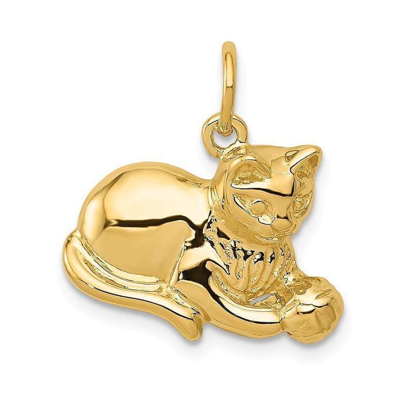 14k Cat Charm - Seattle Gold Grillz