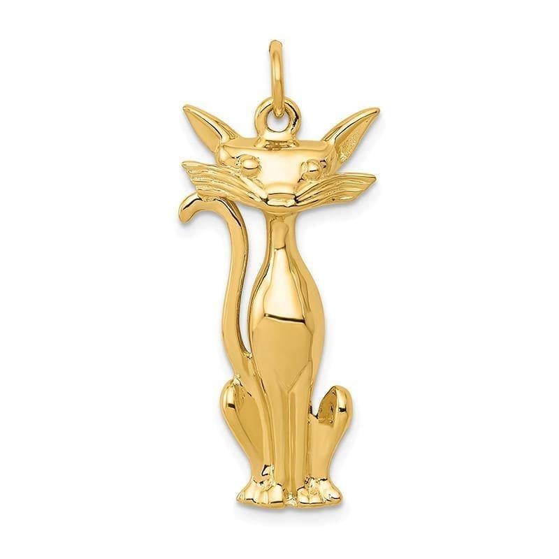 14k Cat Charm - Seattle Gold Grillz