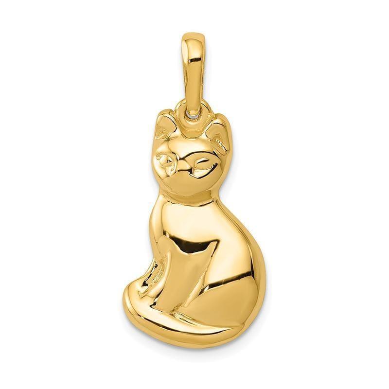 14k Cat Pendant - Seattle Gold Grillz