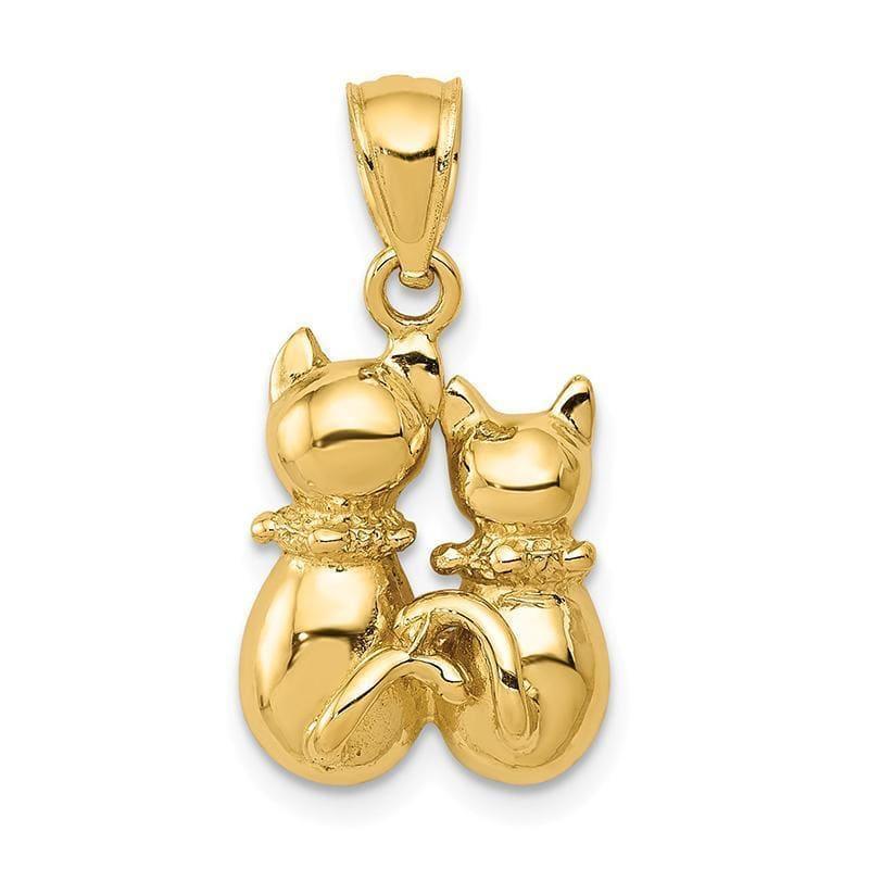 14K Cat Pendant - Seattle Gold Grillz