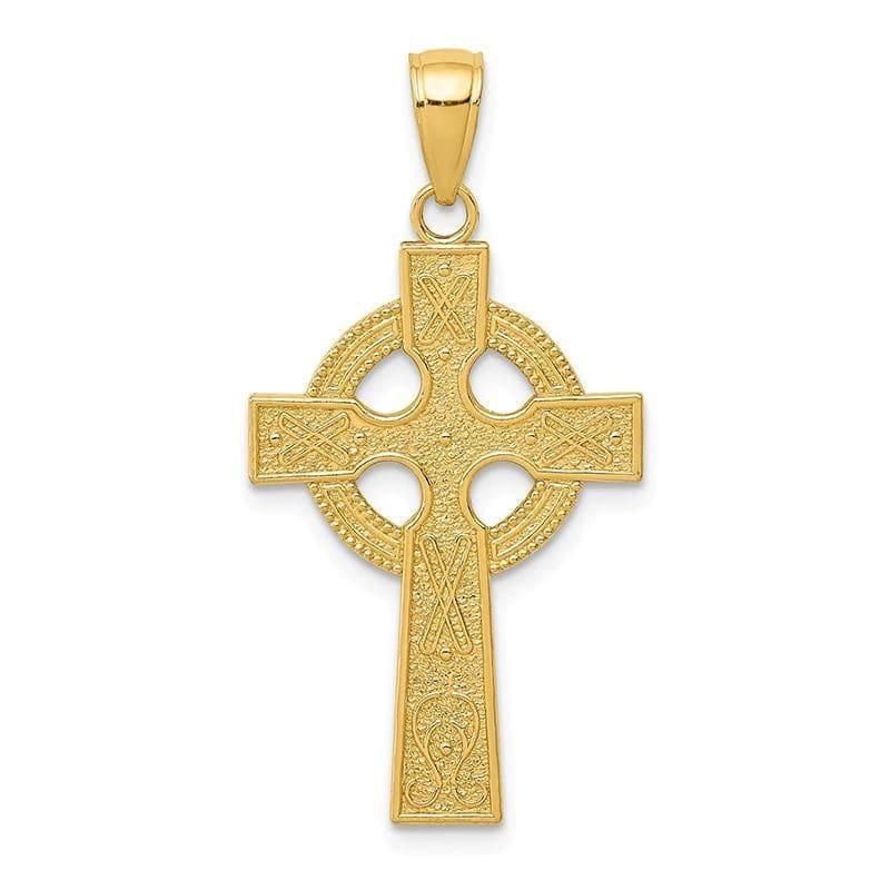 14k Celtic Cross Pendant - Seattle Gold Grillz