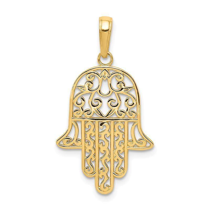 14k Chamseh Pendant. Weight: 1.29, Length: 30, Width: 17 - Seattle Gold Grillz