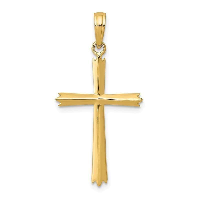 14k Cross Pendant. Weight: 0.63, Length: 30, Width: 16 - Seattle Gold Grillz