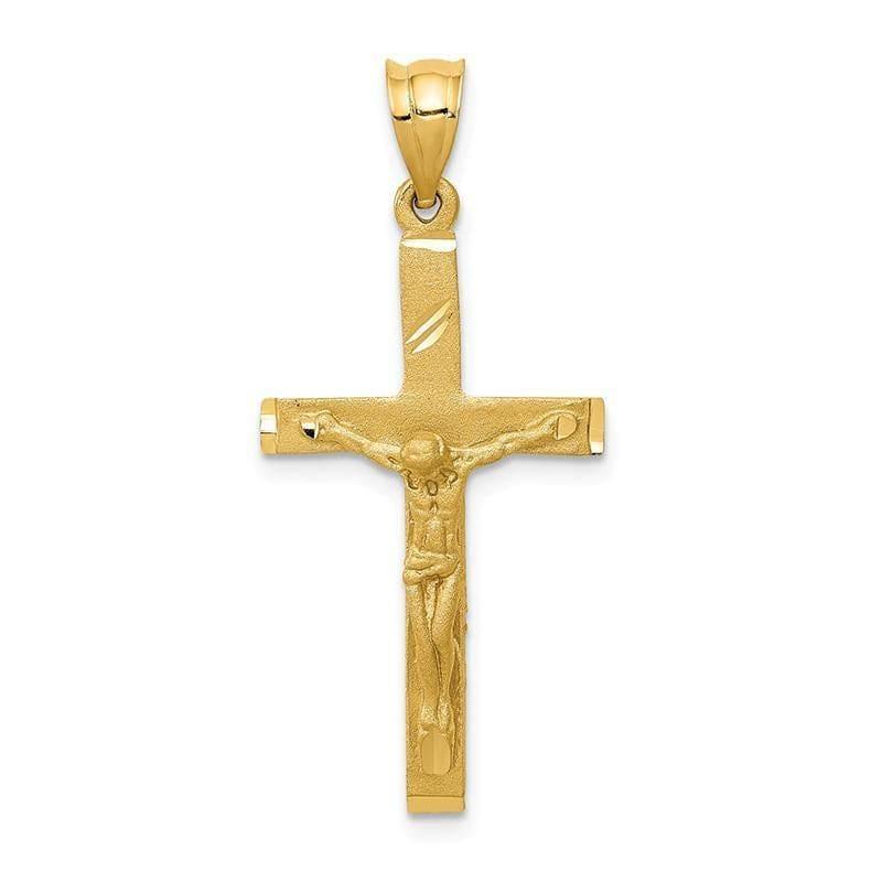 14k Crucifix Pendant. Weight: 1.58, Length: 34, Width: 17 - Seattle Gold Grillz