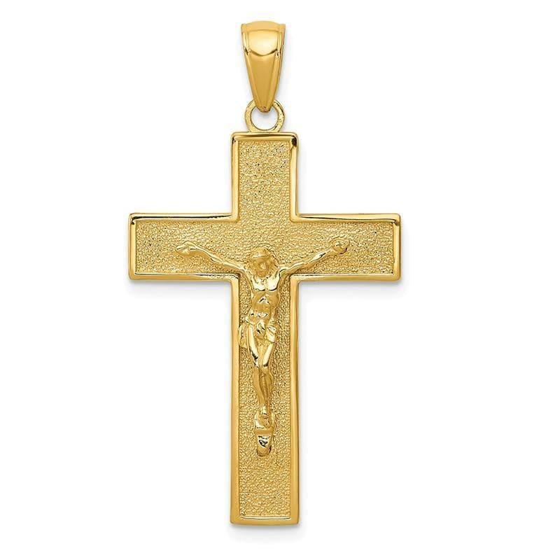 14k Crucifix Pendant. Weight: 2.15, Length: 38, Width: 21 - Seattle Gold Grillz
