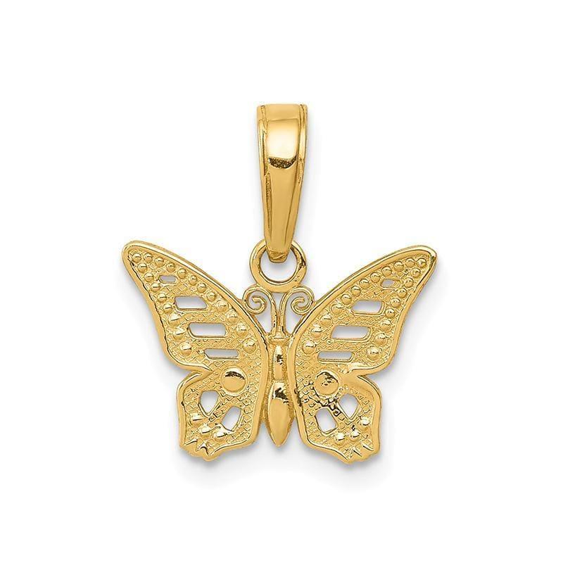 14k Cut-Out Butterfly Pendant - Seattle Gold Grillz
