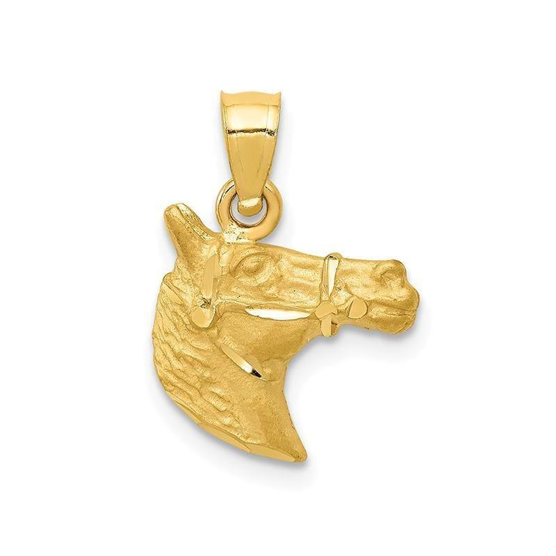 14K Diamond-cut Horse Pendant - Seattle Gold Grillz