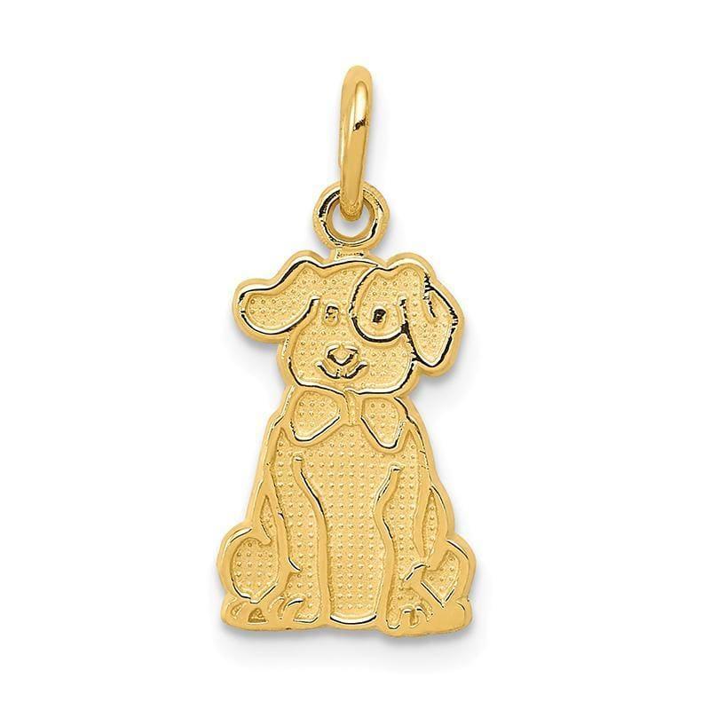 14k Diamond Cut Puppy Charm - Seattle Gold Grillz