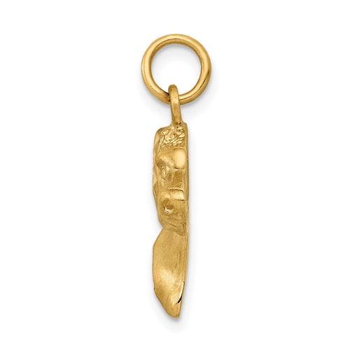 14k Diamond Dust Dog Charm - Seattle Gold Grillz
