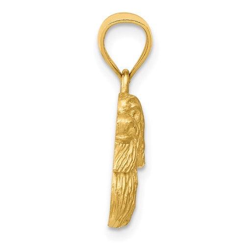 14K Diamond Dust Shih Tzu Pendant - Seattle Gold Grillz