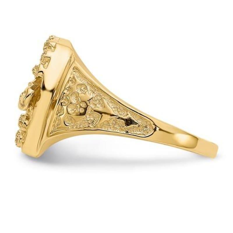 14k Diamond Horseshoe Hooves Ring - Seattle Gold Grillz