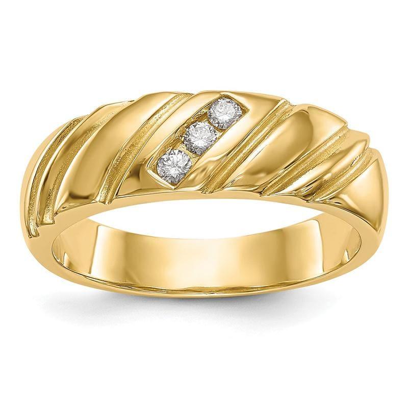 14K Diamond Men's Band - Seattle Gold Grillz