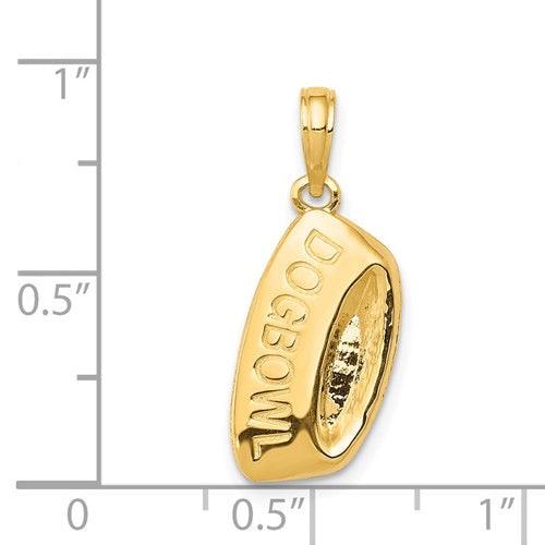 14k Dog Bowl Pendant - Seattle Gold Grillz