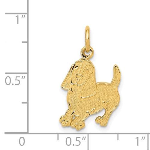 14k Dog Charm - Seattle Gold Grillz