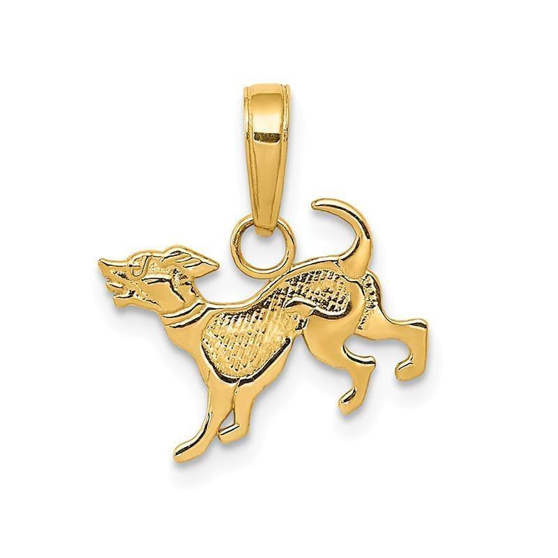 14k Dog Pendant - Seattle Gold Grillz