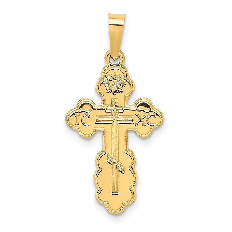 14k Eastern Orthodox Cross Charm - Seattle Gold Grillz
