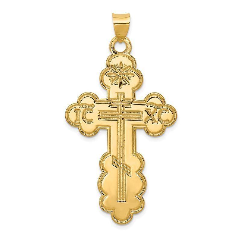 14k Eastern Orthodox Cross Pendant - Seattle Gold Grillz