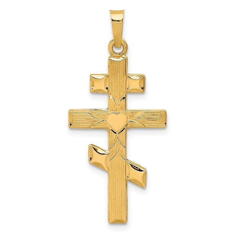 14k Eastern Orthodox Cross Pendant - Seattle Gold Grillz