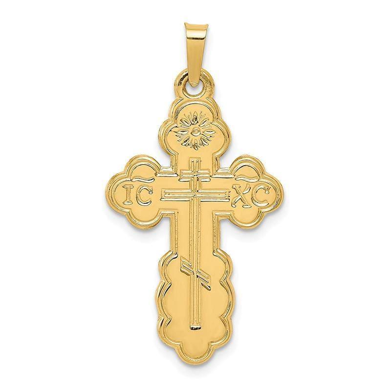 14k Eastern Orthodox Cross Pendant - Seattle Gold Grillz