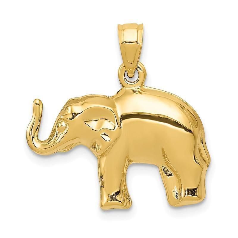 14k Elephant Pendant - Seattle Gold Grillz