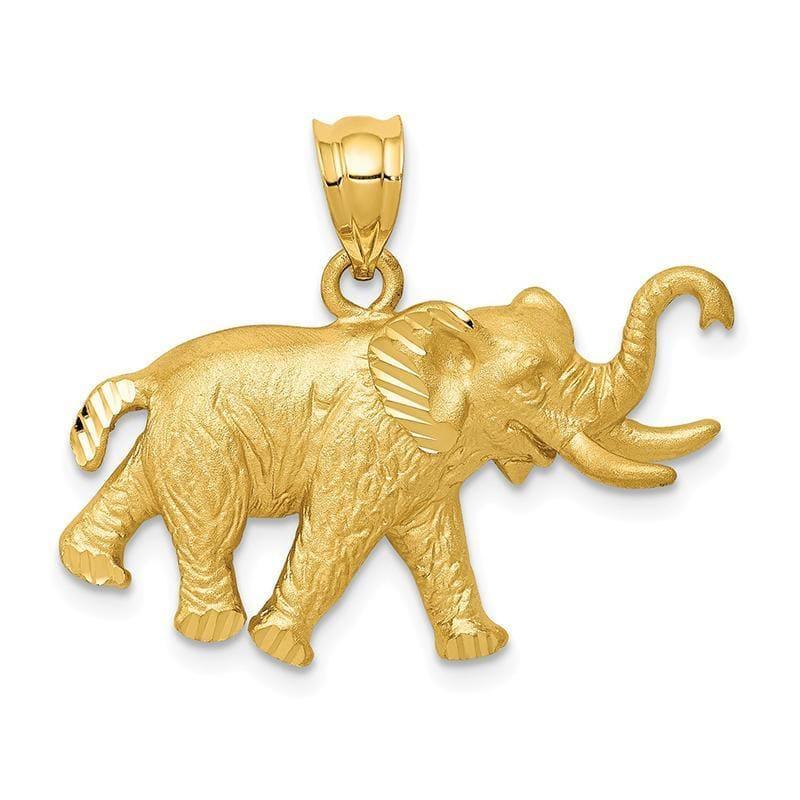 14k Elephant Pendant - Seattle Gold Grillz