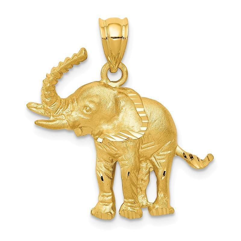 14k Elephant Pendant - Seattle Gold Grillz