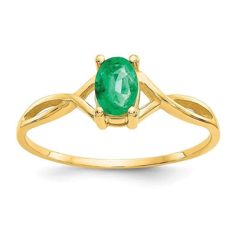 14k Emerald Birthstone Ring - Seattle Gold Grillz