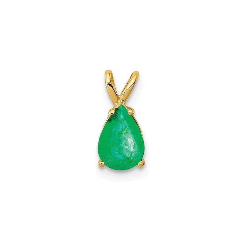 14k Emerald pendant - Seattle Gold Grillz