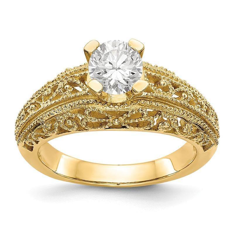 14K Engagement Ring Mounting - Seattle Gold Grillz