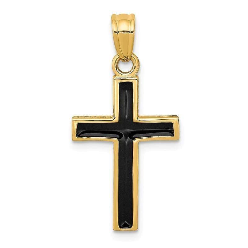 14k Epoxy Latin Cross Pendant - Seattle Gold Grillz