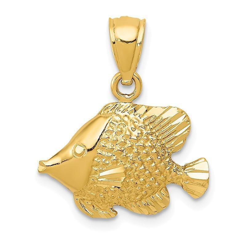 14K Fish Pendant - Seattle Gold Grillz