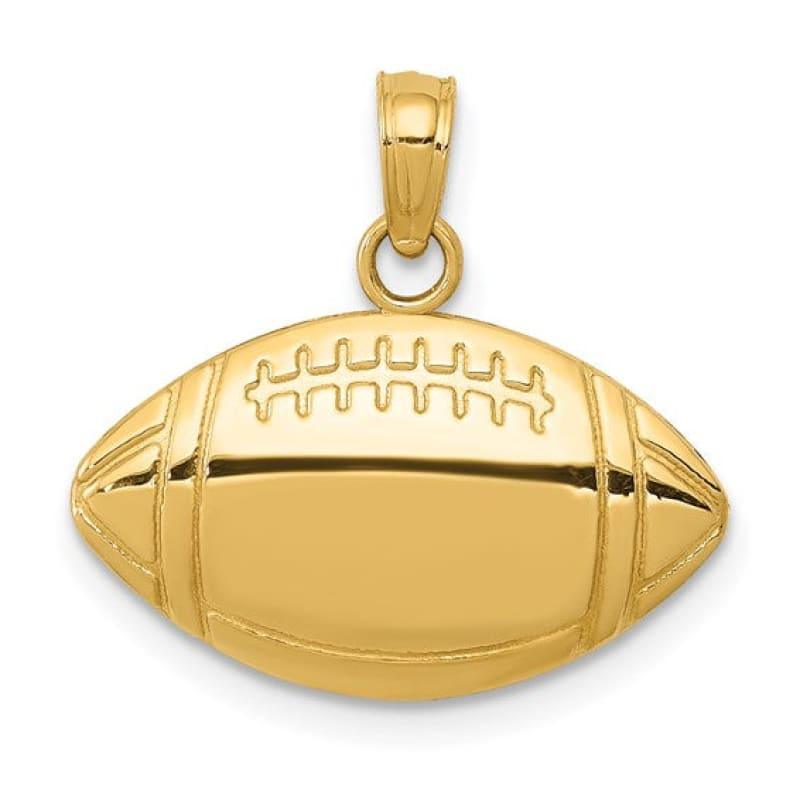14k Football Charm - Seattle Gold Grillz