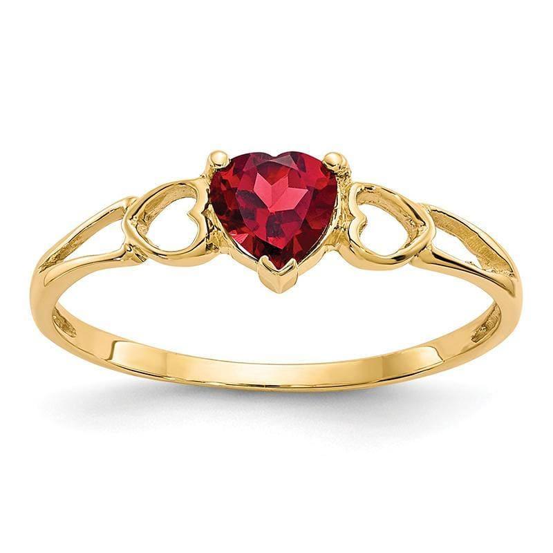 14k Garnet Birthstone Ring - Seattle Gold Grillz