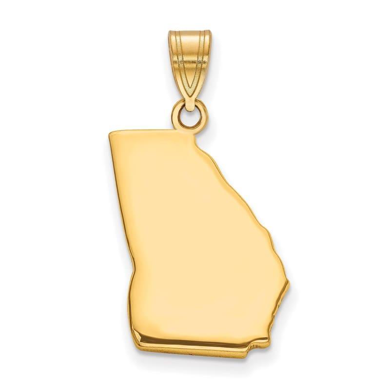 14k Georgia State Pendant - Seattle Gold Grillz