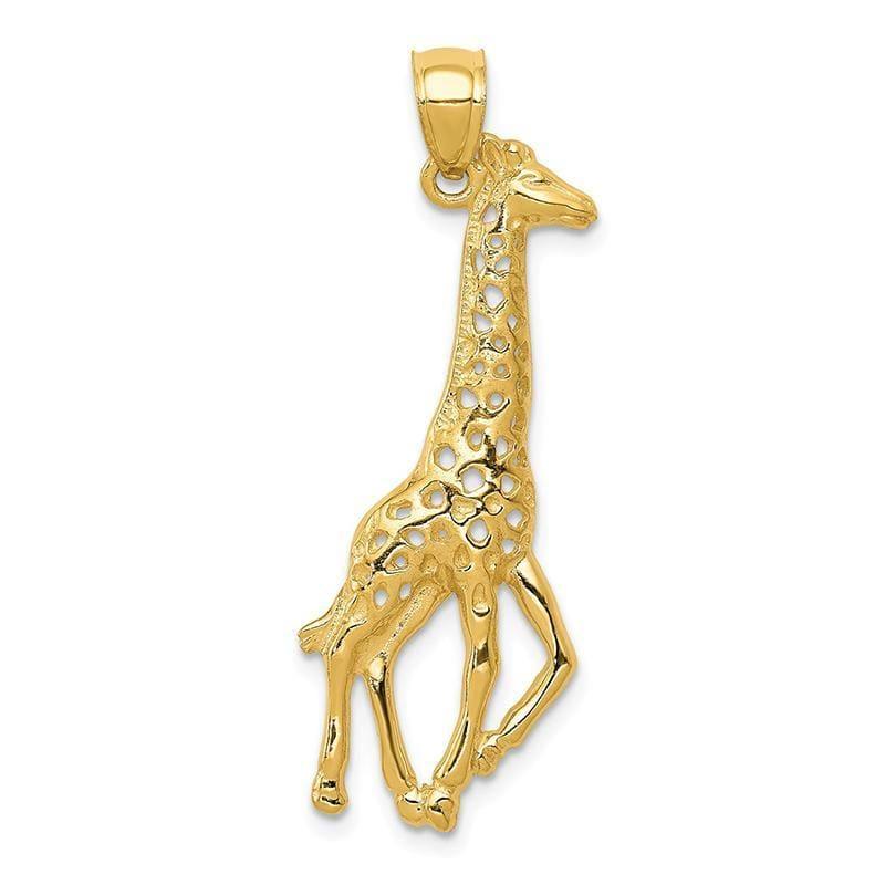 14k Giraffe Pendant - Seattle Gold Grillz