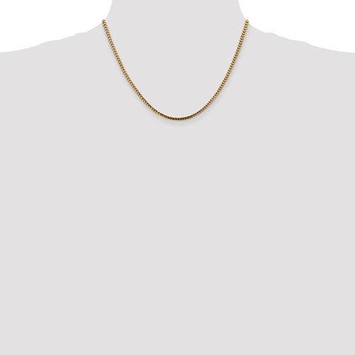 14k Gold 2.5mm Franco Chain - Seattle Gold Grillz