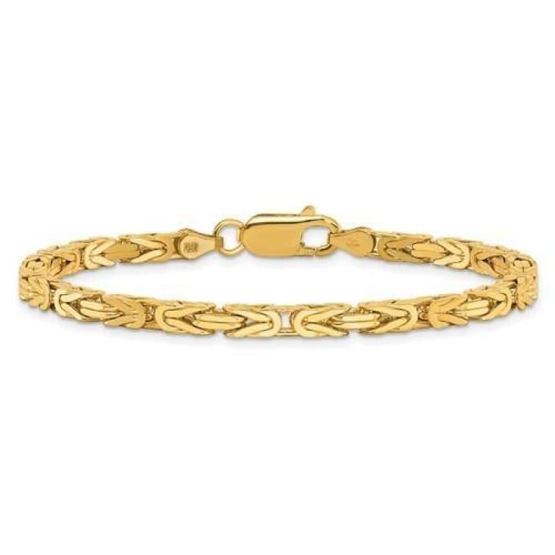 14k Gold 3.25mm Byzantine Chain - Seattle Gold Grillz