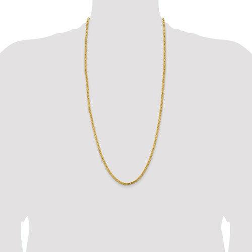 14k Gold 3.25mm Byzantine Chain - Seattle Gold Grillz