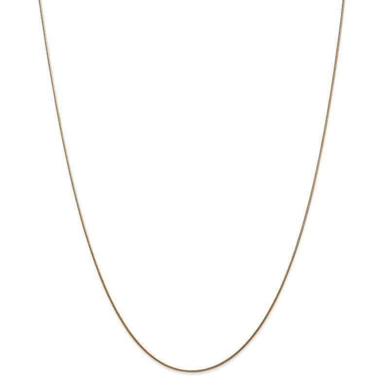 14k Gold .80mm Round Snake Chain - Seattle Gold Grillz