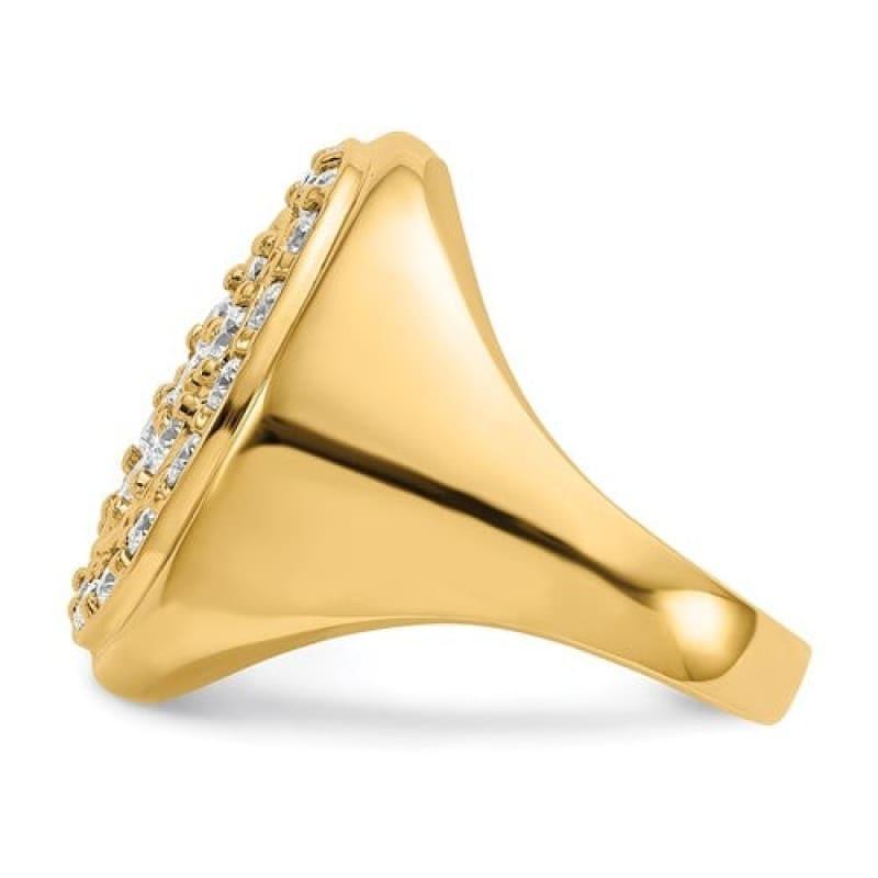 14k Gold Diamond Men's Ring - Seattle Gold Grillz