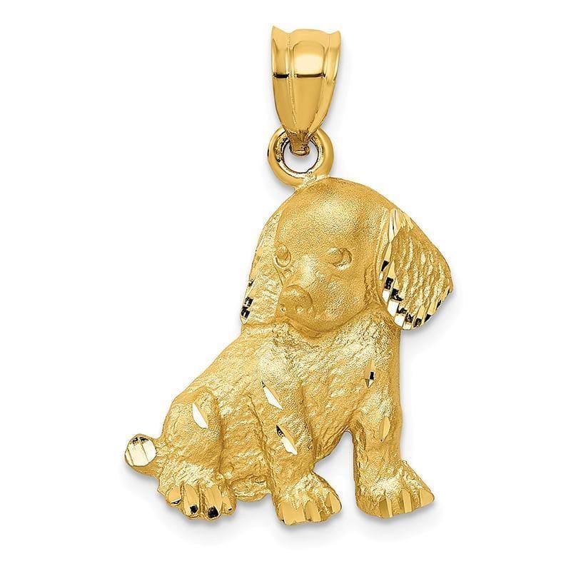 14k Gold Dog Charm 2 - Seattle Gold Grillz