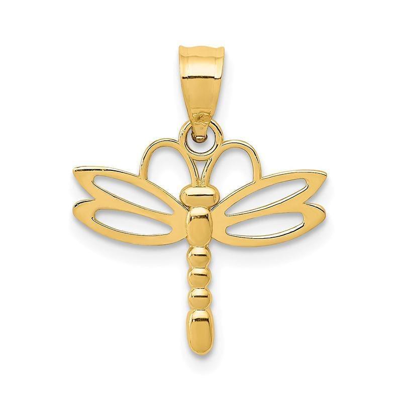 14k Gold Dragonfly Pendant - Seattle Gold Grillz